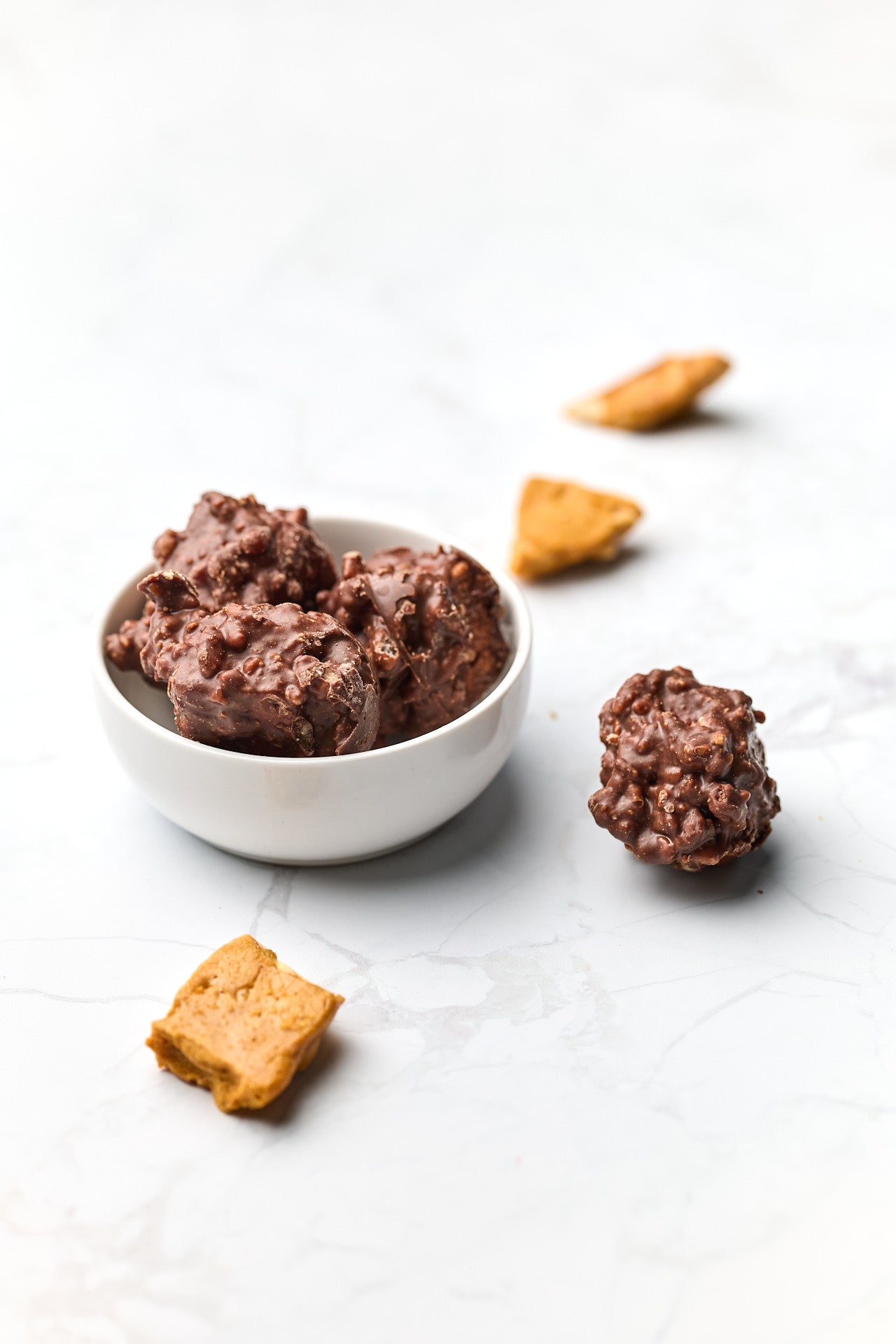 Rocky Road Bites | Peanut Brittle | French Milk Chocolate | 42% Cacao | 100g